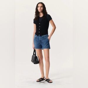 rag & bone Dark Blue Miramar Jean Shorts